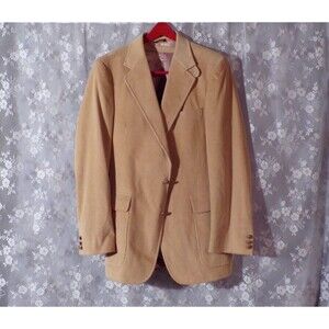 Vintage 70s Corduroy Jacket & Vest Size 39L 1970s Retro Academia Ivy League